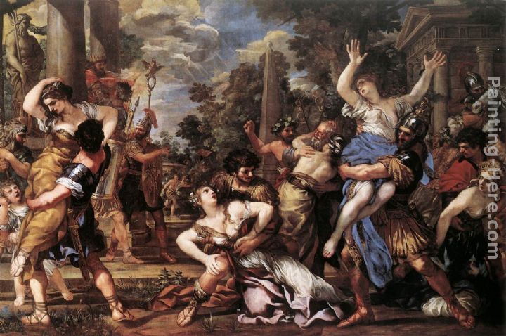 The Rape of the Sabine Women painting - Pietro da Cortona The Rape of the Sabine Women art painting